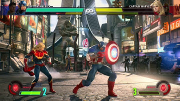 Marvel vs capcom infinite chris redfield and captain america gameplay part.23
