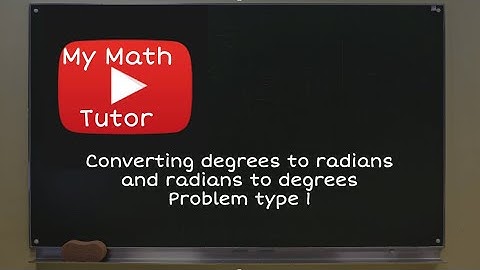 ALEKS | Converting degrees to radians and radians to degrees: Problem type 1 (original)