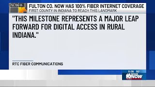 Fulton County becomes first county in Indiana with 100% fiber internet coverage