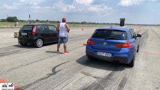 BMW M140i vs Fiat Punto GT drag race 1\/4 mile 🚦🚗 - 4K