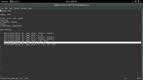 Golang Go Primitive data types