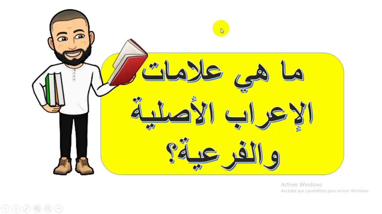 دروس الفصل الثالث علامات الإعراب الأصلية و الفرعية