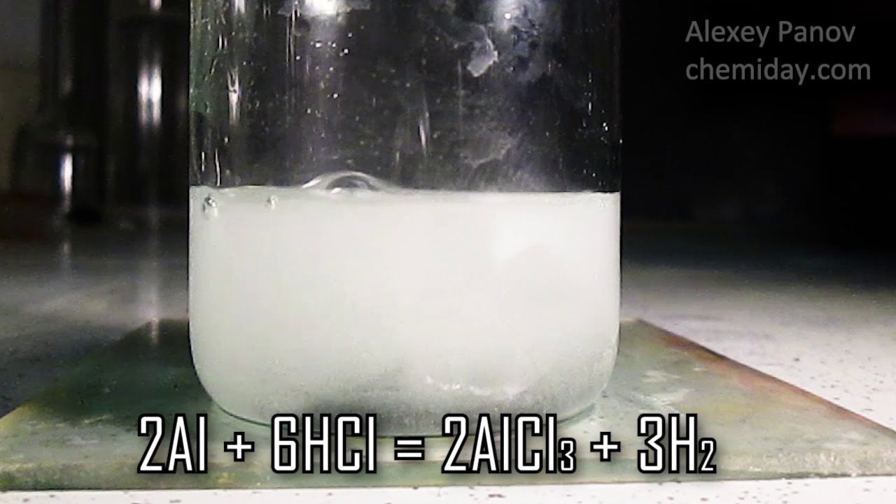 Взаимодействие алюминия с азотной кислотой концентрированной