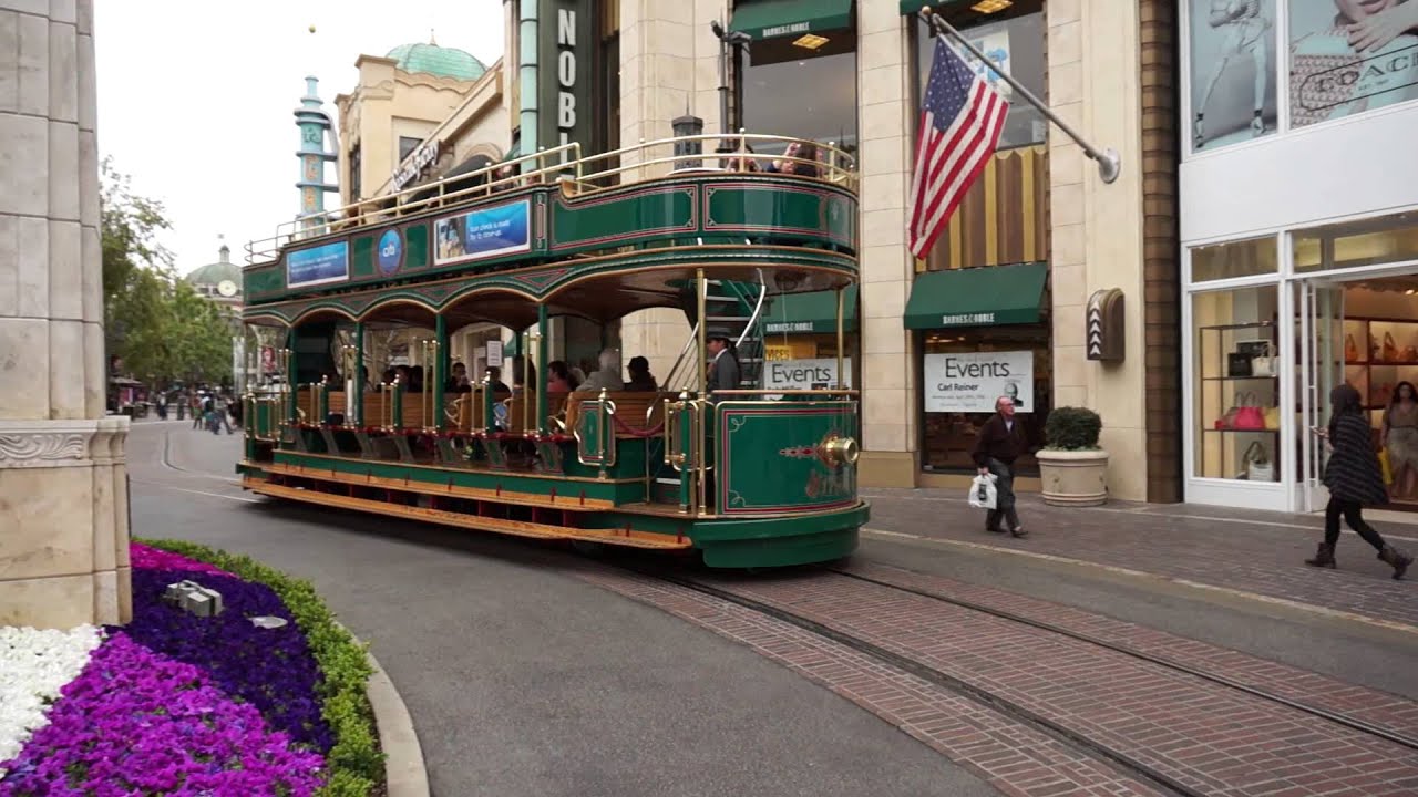 Tram in Farmers Market, LA YouTube