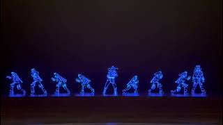 Fantastic led tron dance costume show