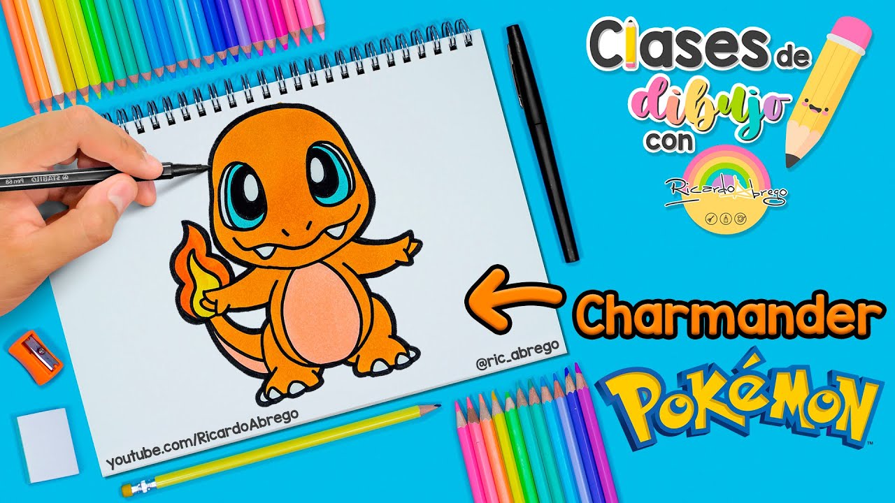 Como dibujar y pintar a Pikachu el pokemon paso a paso – art4kids