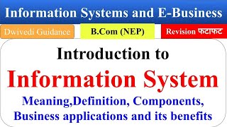 8| Introduction to Information Systems, Business applications, Information Systems and E Business screenshot 3