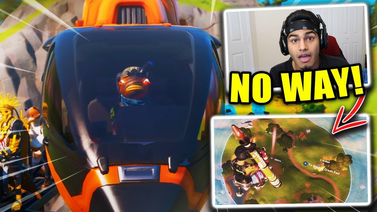 I won a game of Fortnite with HELICOPTERS Only! (SWANTON BOMB Challenge)