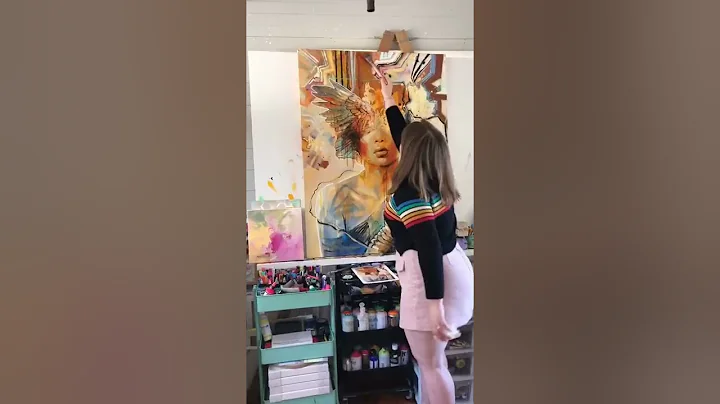 Painting A Commission🧡 #shorts