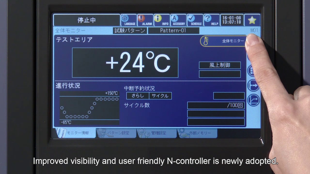 User friendly N-controller [Thermal Shock Chamber TSD] / ESPEC