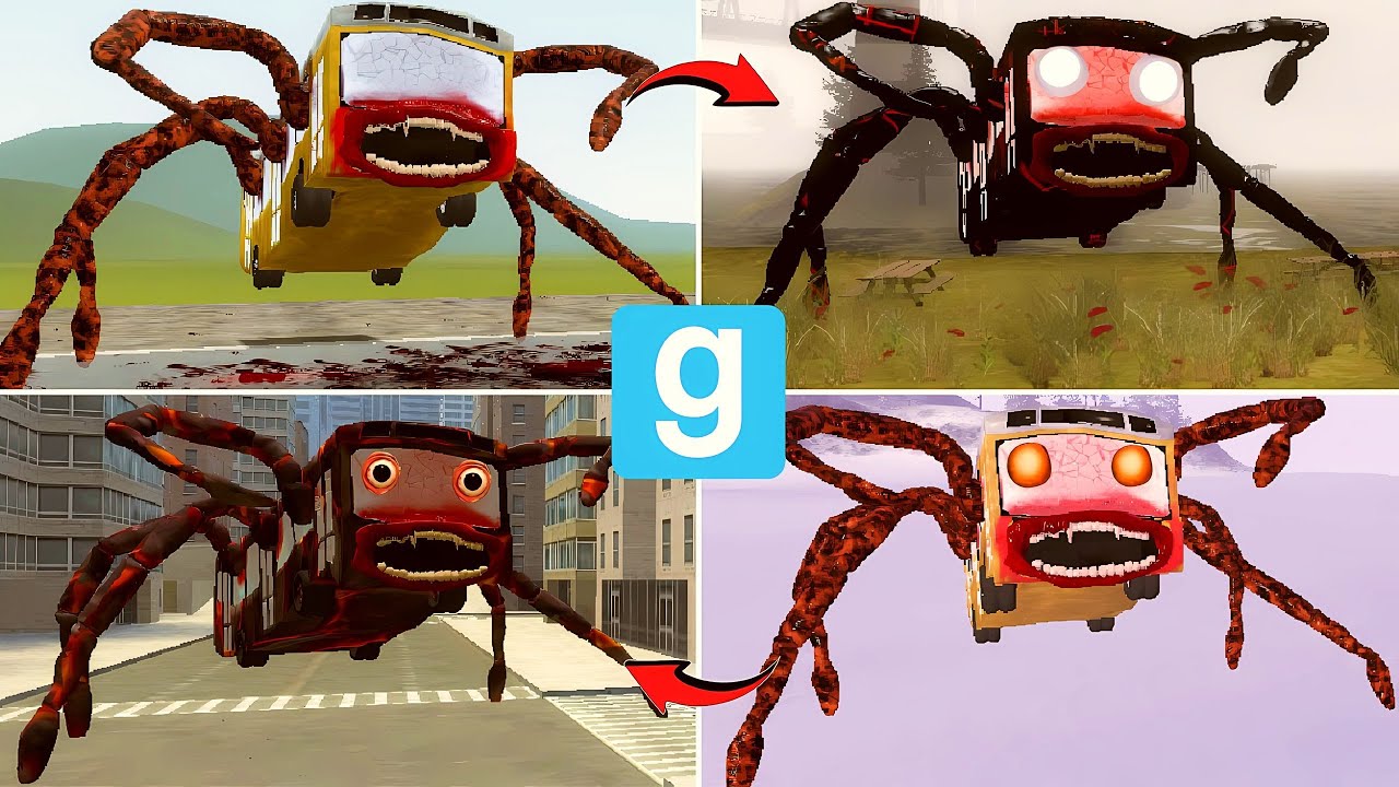 New Forms Of Bus Eater: Old Vs New Vs Real Life - All Eater Monsters in Garry's Mod!