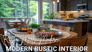 Rustic Meets Modern: Transform Your Living Room with a Modern Rustic Interior Design