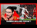 Live reaction rasmus perche  liverpool 00 man utd