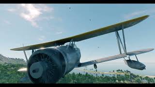 An anti-tank gunner scores a lucky hit on an enemy recon plane, but it's edited like a movie