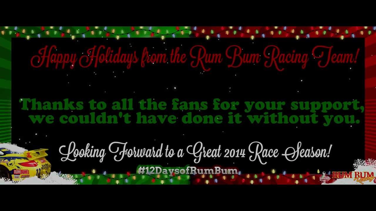 Rum Bum Racing Christmas 12 DAYS OF RUM BUM
