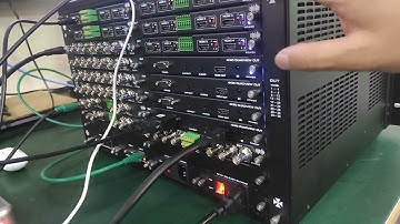 FM 36x 36 Modular Matrix Switcher with the SDI/HD/CVBS Inputs and the 4K60 multiview output