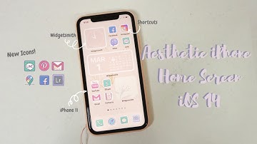 Aesthetic iPhone Customization with iOS 14 ✨ | Widgetsmith and Shortcuts App Tutorial