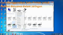 Cara Menggunakan Satu Printer untuk Dipakai Bersama dalam Jaringan - Sharing Printer - Durasi: 7.14. 