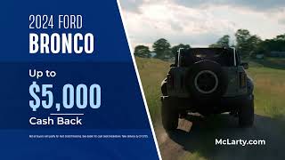 McLarty Ford 2024 Ford Bronco February Offer