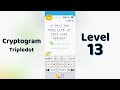 Cryptogram Tripledo Level 13 Solutions 🧩 | Logic Puzzle Game | Mini Boss