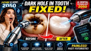 2050 AI Dental Tech: Dark Tooth Cavity Fixed in Minutes (Future Dentistry)