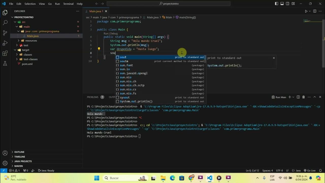 Declaracion de variables con var en Java - YouTube
