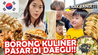 DIET FAILURE!!😭 CAN'T RESIST EATING AT DAEGU MARKET🇰🇷!! 😍DELICIOUS FOOD PARTY!!