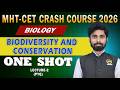 Biodiversity and Conservation-PYQ | MHT-CET 2026 | Biology CRASH COURSE | ONE SHOT Lecture