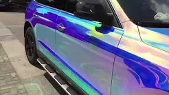 cl-cr-05 Chromregenbogen-Saphirblau-Vinyl für Audi