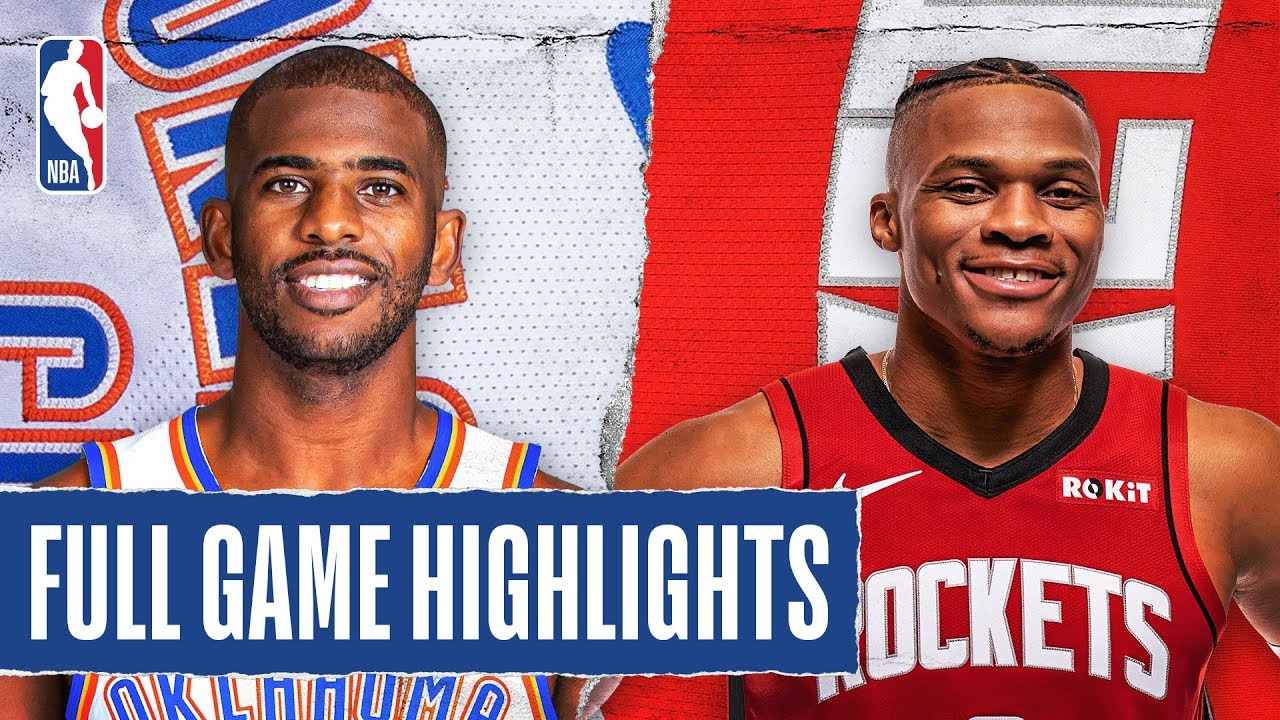 THUNDER at ROCKETS | FULL GAME HIGHLIGHTS | January 20, 2020