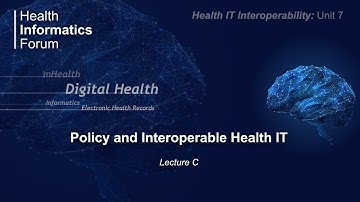 Unit 7C: Policy and Interoperable Health IT: Meaningful Use, ONC Certification, and Interoperability