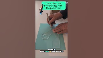 I have a pen. I have a cursor. I have a tracing board. I have a pattern that needs to be traced