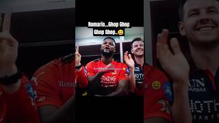 Romario shepherd Celebration 😅 ghop ghop... #cricket #ipl #cricketlover