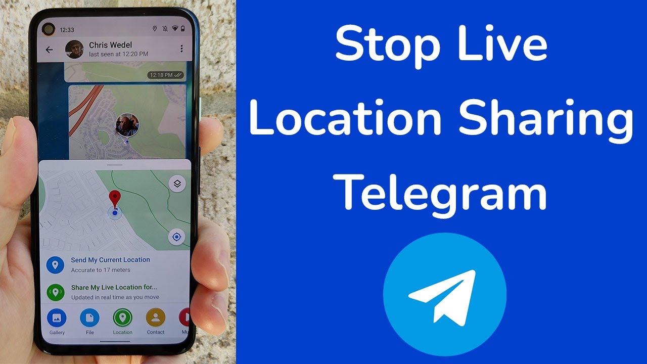 How to stop live location sharing on Telegram?