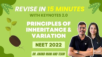 Principles of Inheritance & Variation | Revise in 15 minutes | NEET 2024 | Dr. Anand Mani and Team