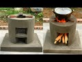 How To Make Outdoor Stove Simple - Great Creativity From Cement