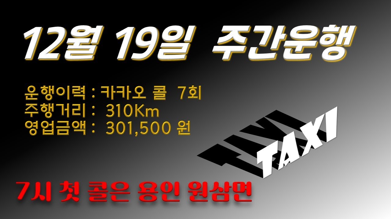 타고싶은택시 Seoul Taxi 개인택시 사업자 주간영업 운행