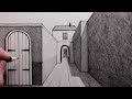 How to Draw Backgrounds for Beginners using 1-Point Perspective