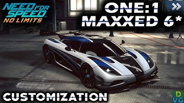 NFS No Limits | Koenigsegg One:1 | MAXXED 6 stars + Customization
