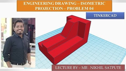 Engineering Drawing | Isometric Tinkercad Problem 4 | Easy Drawing Techniques | Learn with nikhil