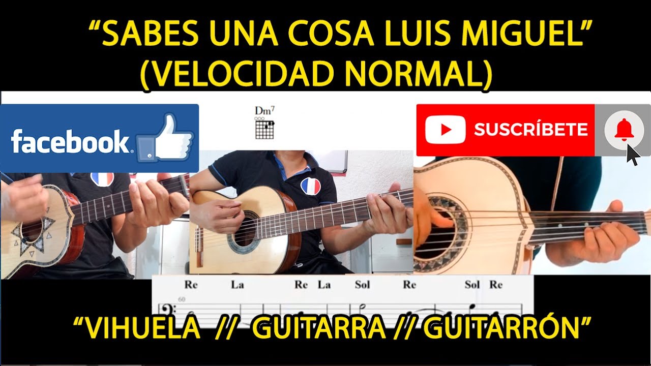 SABES UNA COSA LUIS MIGUEL || VIHUELA || GUITARRON || GUITARRA