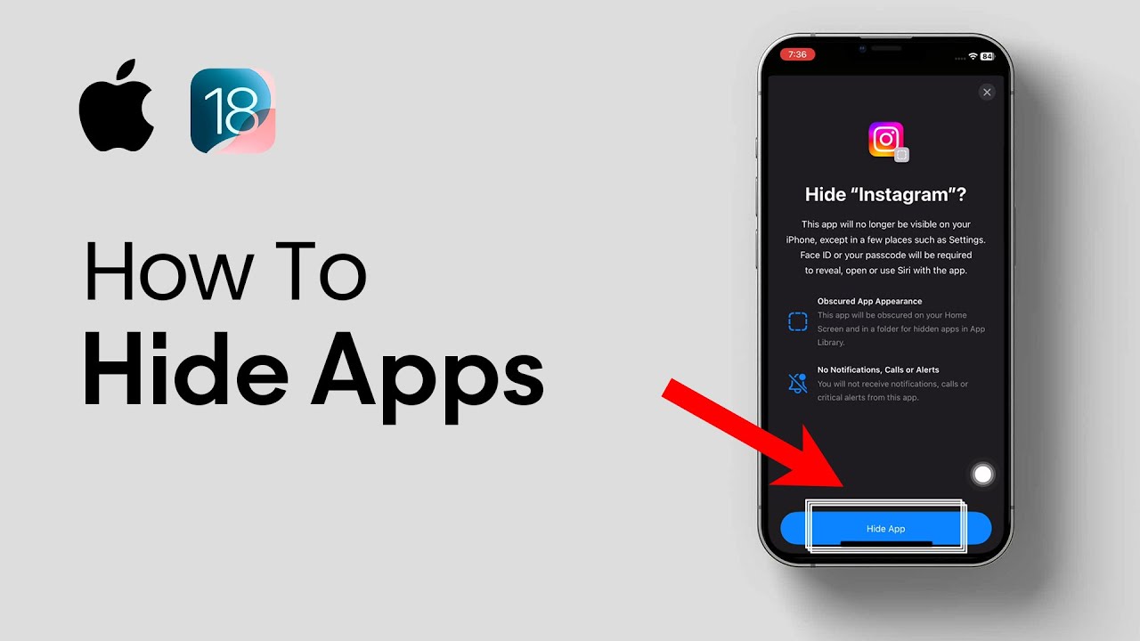 Ios Hide Apps How to Hide Apps on iPhone iOS 18! (New Method) - YouTube