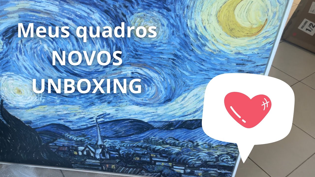 UNBOXING de 2 quadros que comprei para o meu apartamento! QUADROS BIMPER