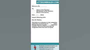 Sample Relieving Letter for Teacher