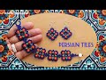 ⚜️ Persian Tiles,Earrings, Bracelet & Choker || Seed Bead Aretes,Pulsera &Choker Tutorial Diy (0427)