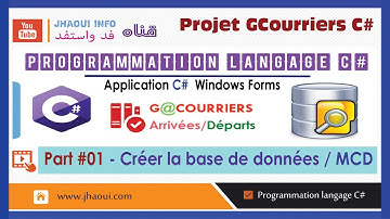 #01- CSharp/C# WinForms - Entity FrameWork ADO.NET - Projet GCourries - Create DataBase Part1