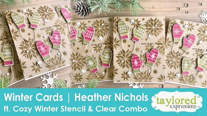 Winter Cards | Cozy Winter Stencil & Clear Combo |...