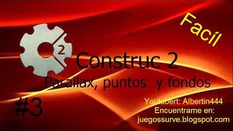 Construtc 2 en español; Vídeo 3; El parallax, puntos y fondo
