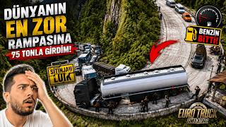 🔥 Dünyanin En Zor Rampasina 75 Tonla Gi̇rdi̇m Tir Çikamadi... (Mazot Bi̇tti̇) Ets 2 Axor 1840 Mod