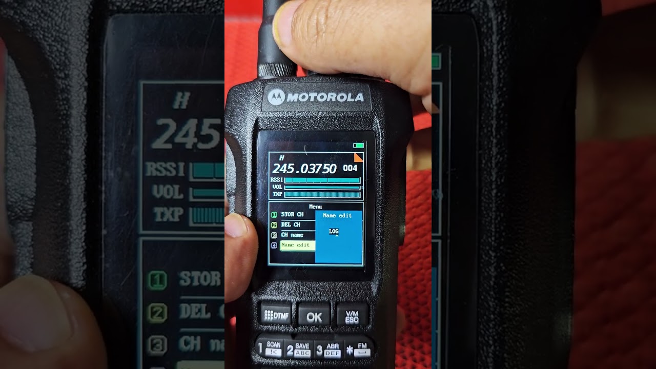 วิธีตั้งความถี่เป็นชื่อ Name Motorola R8